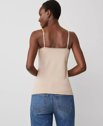 Ann Taylor Tops And Blouses|Stretch Cami Washed Tan