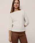 Ann Taylor Cashmere|Sweaters|Studio Collection Cashmere Off-The-Shoulder Sweater Pale Ivory