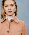 Ann Taylor Jackets And Blazers|Studio Collection Suede Collared Jacket Toasty Camel