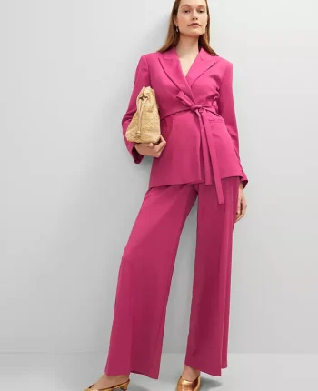 Ann Taylor Suits|Suits|The Belted Blazer Berry Splash