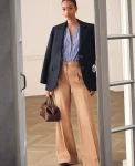 Ann Taylor Pants|The Belted Wide Leg Pant Cafe Au Lait