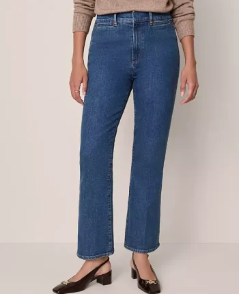Ann Taylor Jeans|The Boot Crop Jean &mdash; Curvy Fit Modern Indigo Wash