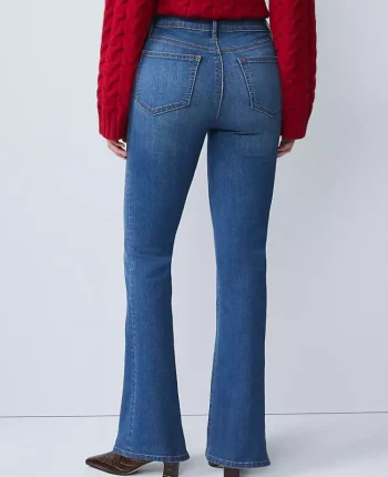 Ann Taylor Jeans|Weekend Pants & Jeans|The Boot Jean &mdash;Curvy Fit Refined Dark Indigo Wash