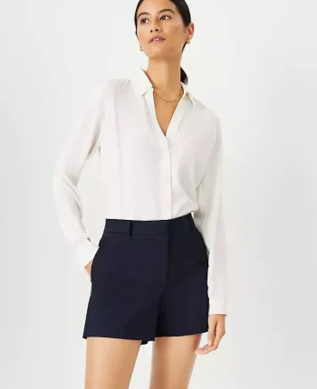Ann Taylor Pants|The City Short Atlantic Navy