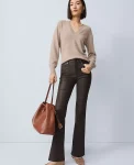 Ann Taylor Jeans|The Coated Boot Jean Brown Coated