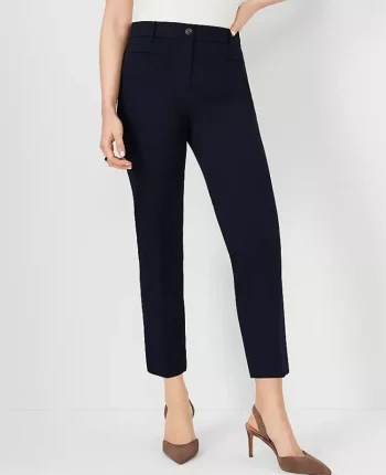 Ann Taylor Pants|The Cotton Crop Pant Atlantic Navy