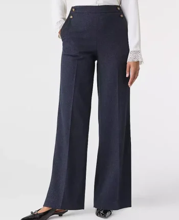 Ann Taylor Pants|The Everyday Sailor Wide-Leg Pant In Denim Indigo Blend
