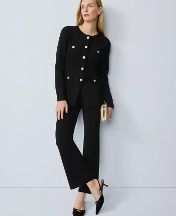 Ann Taylor Pants|The Flare Sweater Pant Black