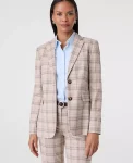Ann Taylor Jackets And Blazers|Suits|The Greenwich Blazer In Plaid Tan/Navy Plaid