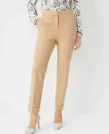 Ann Taylor Pants|The High Rise Eva Ankle Pant - Curvy Fit Cappuccino Tan