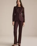 Ann Taylor Suits|Suits|The High Rise Slim Trouser Classic Burgundy