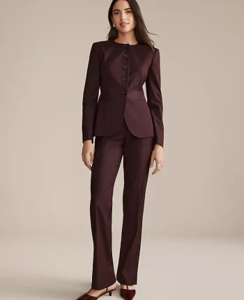 Ann Taylor Suits|Suits|The High Rise Slim Trouser Classic Burgundy
