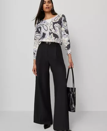 Ann Taylor Pants|The Modern Wide Leg Trouser Black