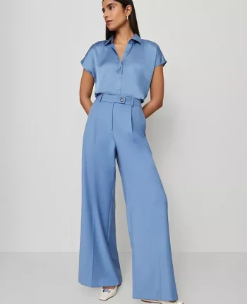 Ann Taylor Pants|The Modern Wide Leg Trouser Cool Cascades