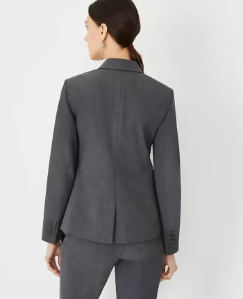 Ann Taylor Jackets And Blazers|Suits|The Notched Two Button Blazer In Seasonless Stretch Modern Charcoal