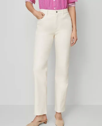 Ann Taylor Jeans|The Perfect Straight Jean Ivory