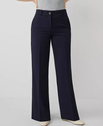 Ann Taylor Pants|The Perfect Wide Leg Pant - Curvy Fit Night Sky
