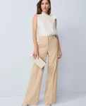 Ann Taylor Pants|The Perfect Wide Leg Pant Neutral Light Tan