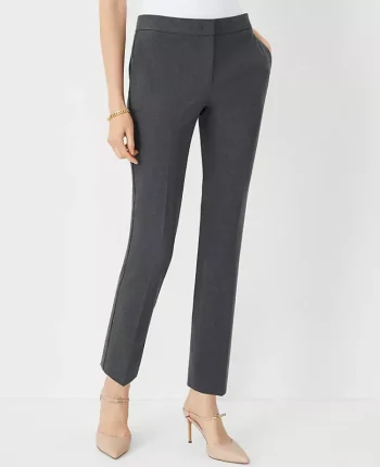Ann Taylor Petite Pants|Petite Suits|The Petite Ankle Pant In Seasonless Stretch Modern Charcoal