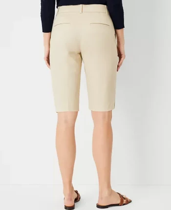 Ann Taylor Petite Pants|The Petite Boardwalk Short - Curvy Fit Soft Khaki