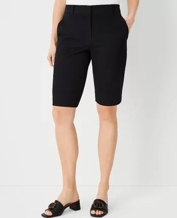 Ann Taylor Petite Pants|The Petite Boardwalk Short - Curvy Fit Black