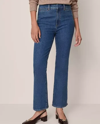 Ann Taylor Petite Jeans|The Petite Boot Crop Jean Modern Indigo Wash