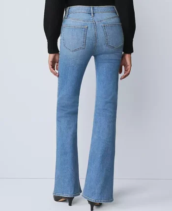 Ann Taylor Petite Jeans|Petite Weekend|The Petite Boot Jean &mdash; Curvy Fit Bright Mid Indigo Wash