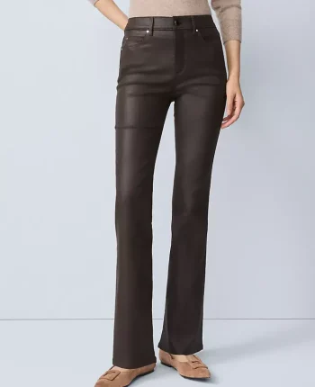 Ann Taylor Jeans|Petite Jeans|The Petite Coated Boot Jean Brown Coated