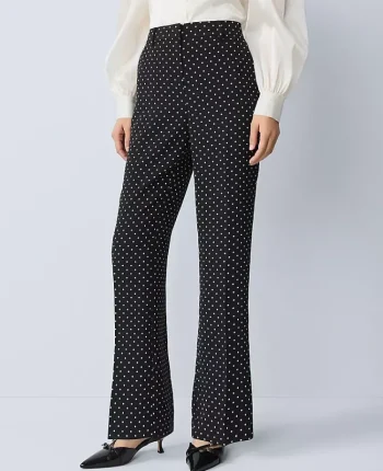 Ann Taylor Pants|Petite Pants|The Petite Dotted Jayne Trouser Black