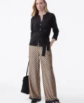 Ann Taylor Petite Pants|New Petite Styles|The Petite Easy Wide-Leg Pant In Geo Satin Black