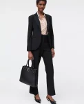 Ann Taylor Petite Pants|Petite Suits|The Petite Flare Ankle Pant Core Black