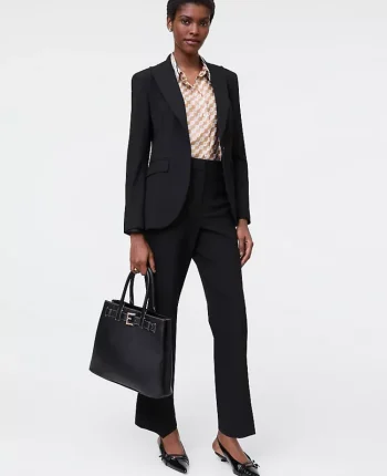 Ann Taylor Petite Pants|Petite Suits|The Petite Flare Ankle Pant Core Black