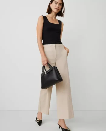 Ann Taylor Petite Pants|The Petite Grace Straight Pant Toasted Oat