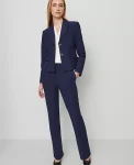Ann Taylor Petite Pants|Petite Suits|The Petite High Rise Skinny Trouser In Bi-Stretch Pure Sapphire