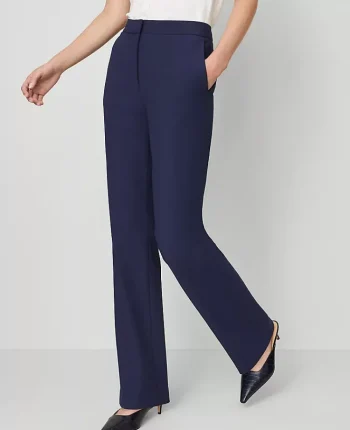 Ann Taylor Petite Pants|Petite Suits|The Petite High Rise Skinny Trouser In Bi-Stretch Pure Sapphire