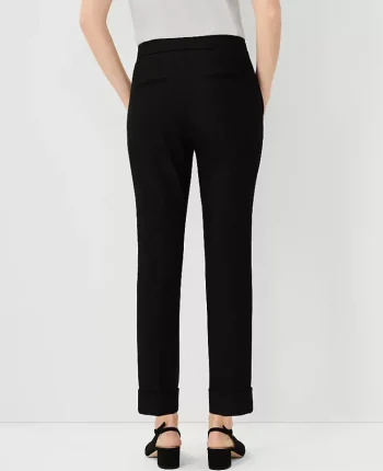 Ann Taylor Petite Pants|The Petite High Waist Ankle Pant - Curvy Fit Black
