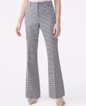 Ann Taylor Petite Pants|New Petite Styles|The Petite Jayne Trouser In Houndstooth &mdash; Curvy Fit Blue/Tan Houndstooth Multi