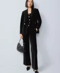 Ann Taylor Suits|Suits|The Petite Jayne Trouser Velvet Pant Black