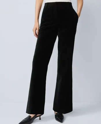 Ann Taylor Suits|Suits|The Petite Jayne Trouser Velvet Pant Black