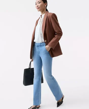 Ann Taylor Petite Jeans|New Petite Styles|The Petite Mid Rise Boot Jean In Light Wash