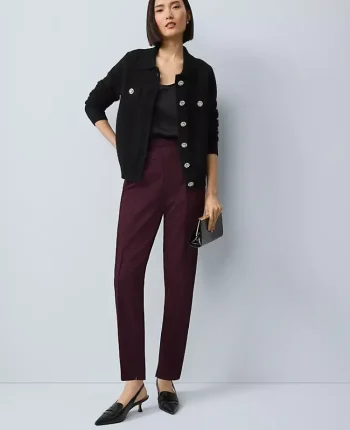 Ann Taylor Pants|Petite Pants|The Petite Natalie Pant In Houndstooth Windsor Wine