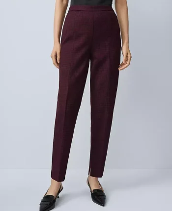 Ann Taylor Pants|Petite Pants|The Petite Natalie Pant In Houndstooth Windsor Wine