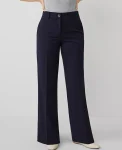 Ann Taylor Petite Pants|The Petite Perfect Wide Leg Pant - Curvy Fit Night Sky