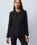 Ann Taylor Petite Jackets And Blazers|Petite Suits|The Petite Shawl Collar Blazer Black