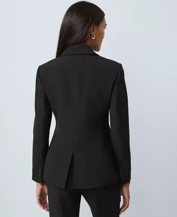 Ann Taylor Petite Jackets And Blazers|Petite Suits|The Petite Shawl Collar Blazer Black