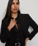 Ann Taylor Petite Jackets And Blazers|Petite Suits|The Petite Shorter Two Button Blazer In Bi-Stretch Black