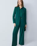 Ann Taylor Pants|Petite Pants|The Petite Side Zip Pant In Satin Rainforest