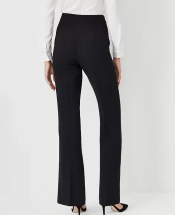 Ann Taylor Petite Pants|Petite Suits|The Petite Side Zip Trouser In Fluid Crepe Black