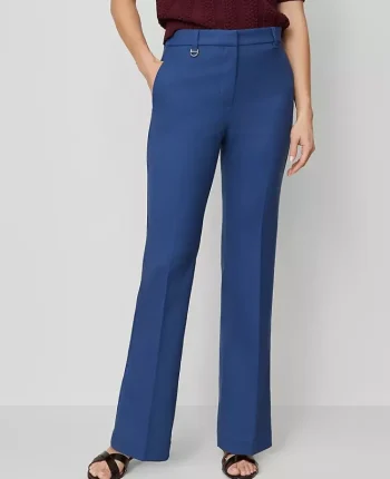 Ann Taylor Petite Pants|The Petite Slim Flare Trouser In Bi-Stretch Faded Denim
