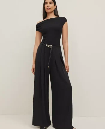 Ann Taylor Pants|Petite Pants|The Petite Triple Pleat Palazzo Pant Black